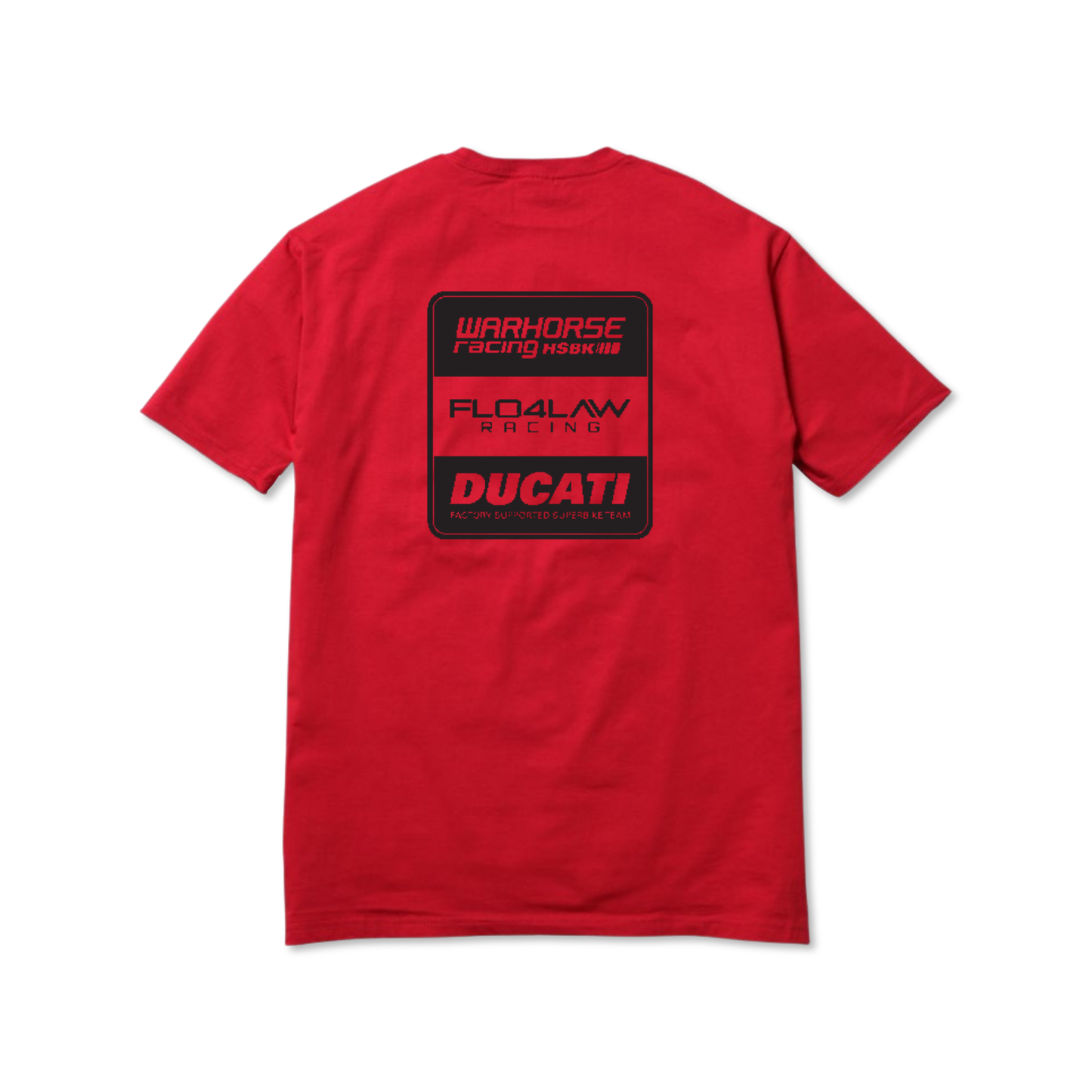 Warhorse HSBK Ducati Flo4Law Road America Limited Edition Tee - Ducati Red