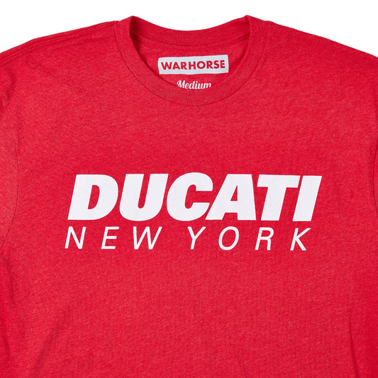 Ducati New York Logo Tee - Red