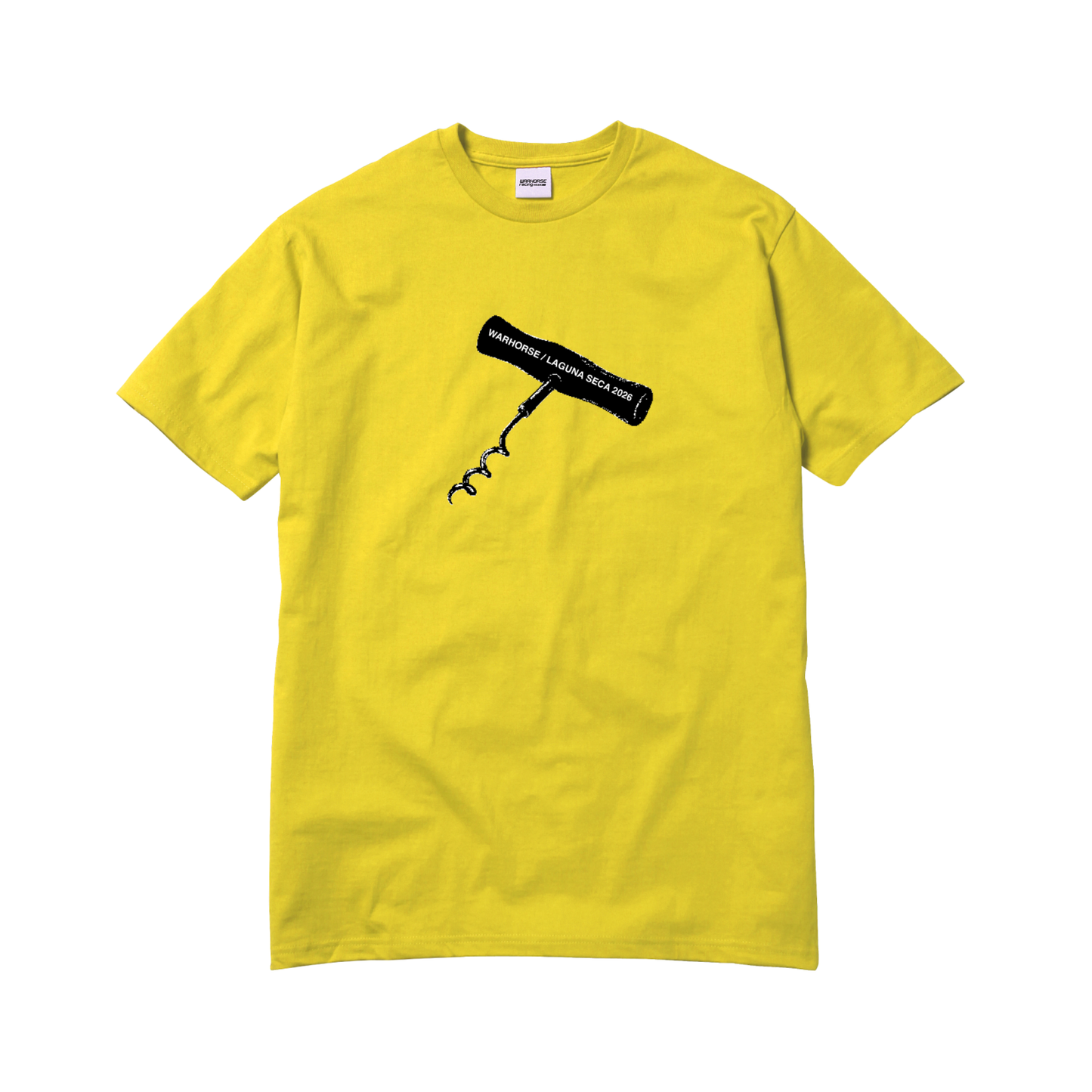 Warhorse HSBK Flo4Law 'The Corkscrew' Limited Edition Tee - Ducati Yellow
