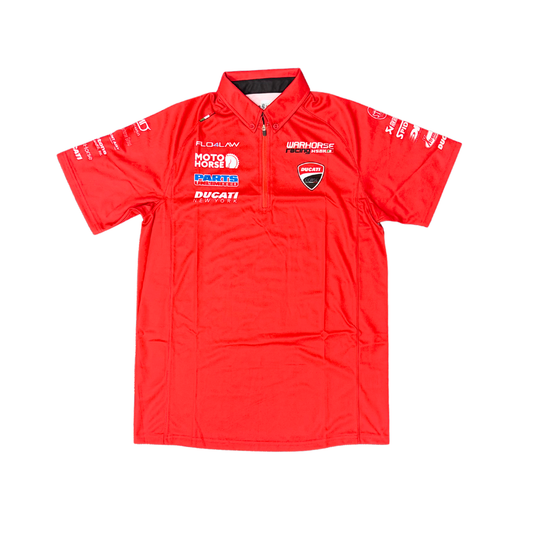 Warhorse HSBK Ducati Flo4Law Racing Team Polo - Red