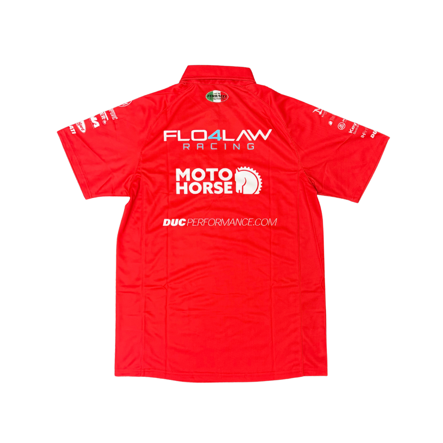 Warhorse HSBK Ducati Flo4Law Racing Team Polo - Red