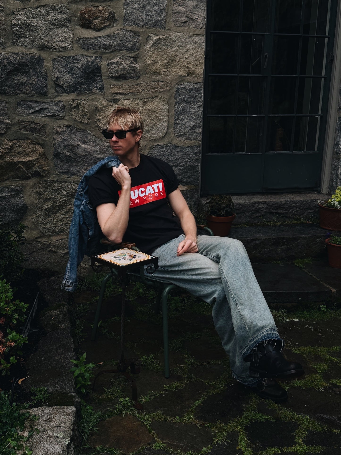 Ducati New York Box Logo Tee - Black
