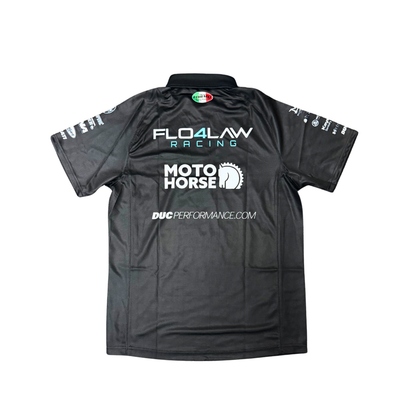 Warhorse HSBK Ducati Flo4Law Racing Team Polo - Black