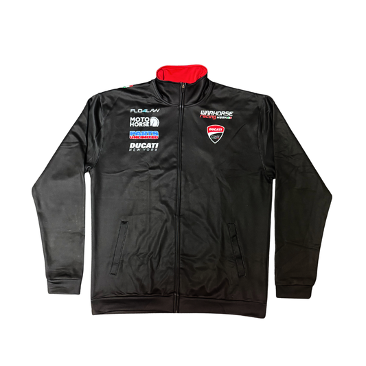 Warhorse HSBK Ducati Flo4Law Racing Team Full Zip Jacket - Black