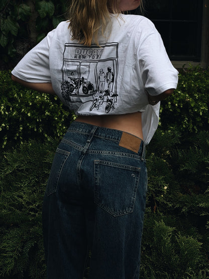 Ducati New York Sixth Ave Tee - White