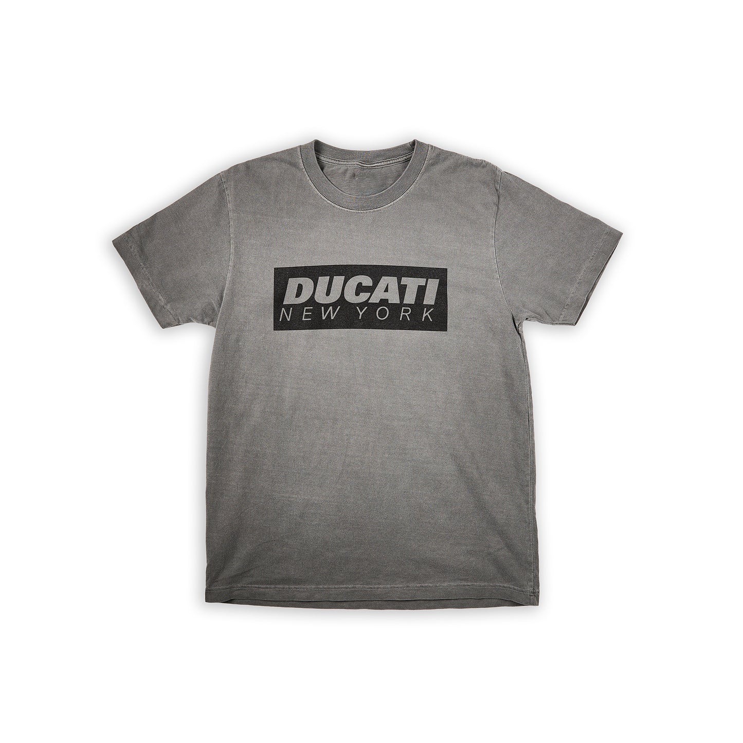 Ducati New York Box Logo Tee - Faded Black