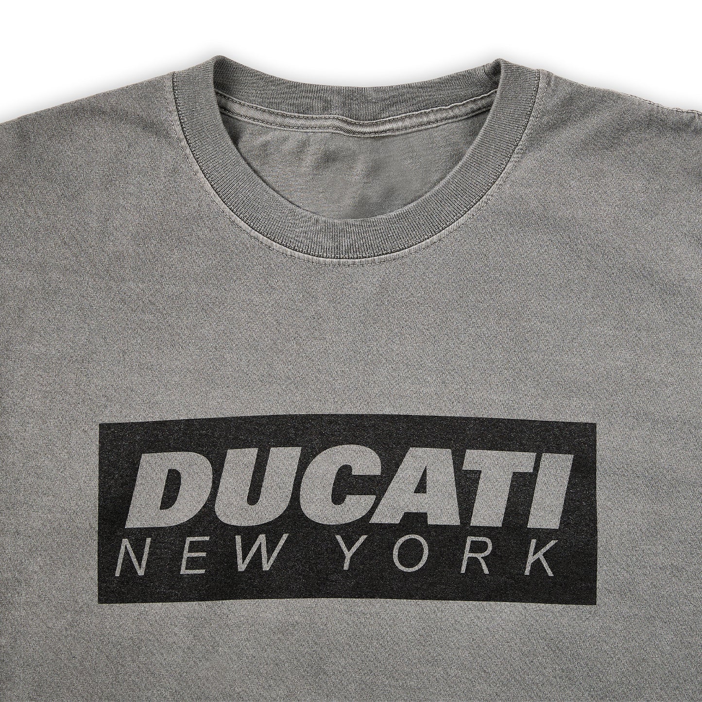 Ducati New York Box Logo Tee - Faded Black