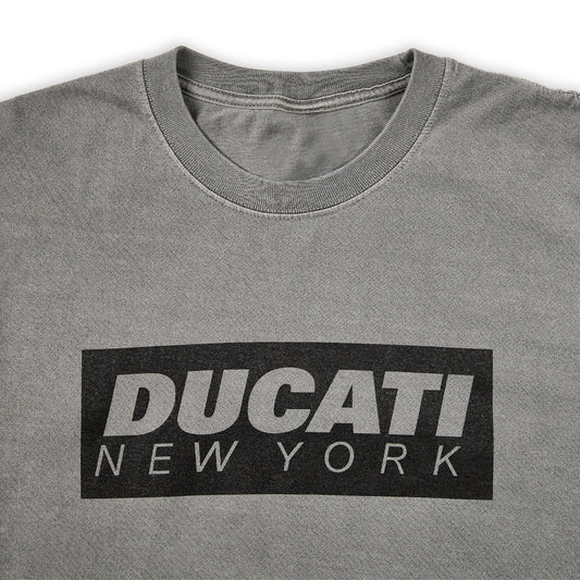 Ducati New York Box Logo Tee - Faded Black