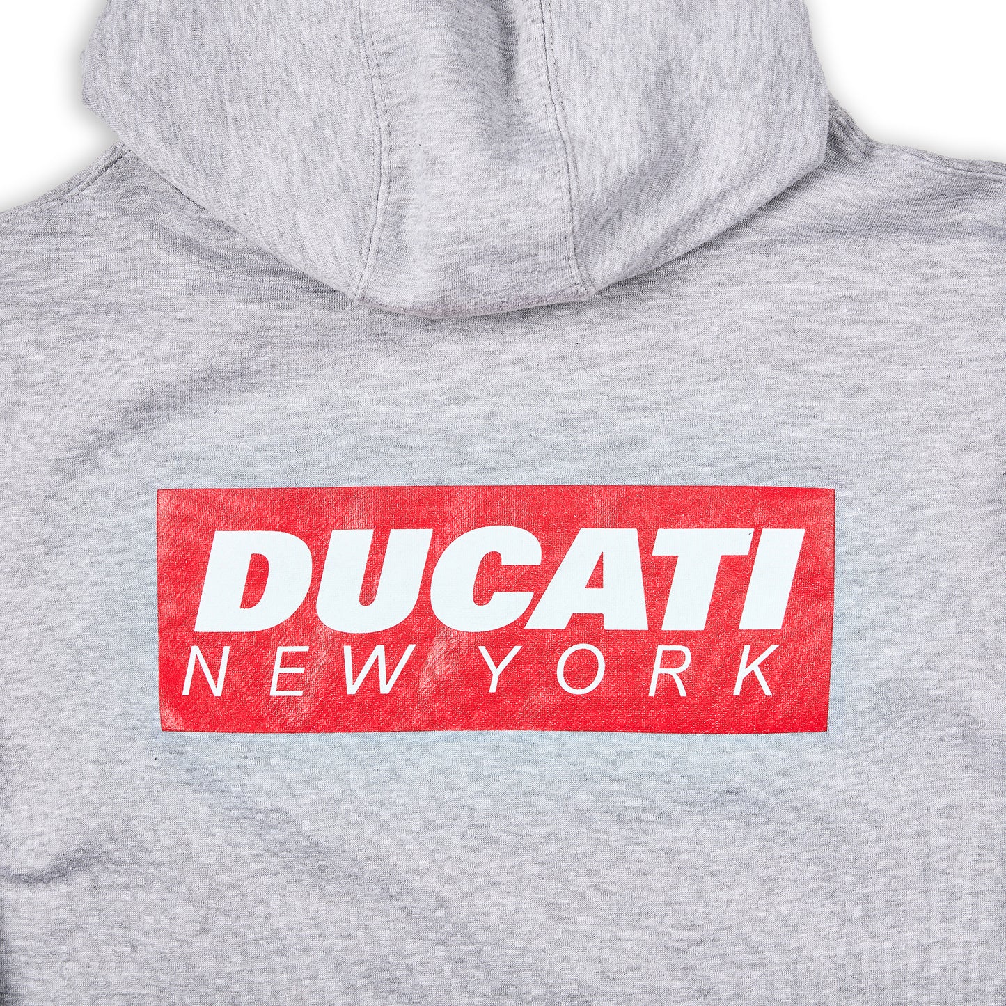 Ducati New York Box Logo Hoodie - Gray