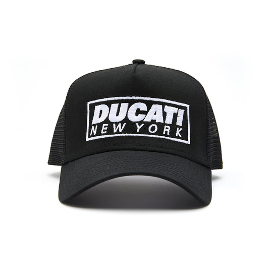 Ducati New York Meshback Box Logo Hat - Black