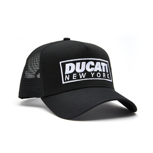 Ducati New York Meshback Box Logo Hat - Black