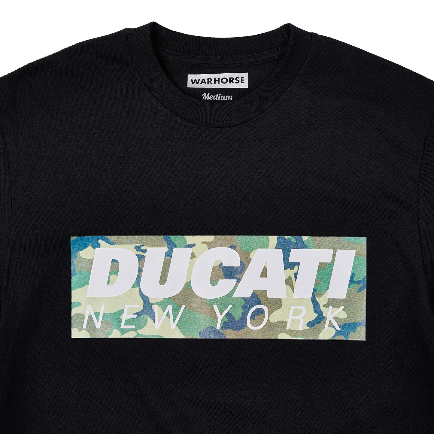 Ducati New York Camo Box Logo Tee - Black