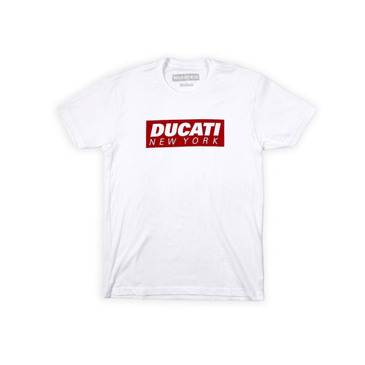 Ducati New York Box Logo Tee - White