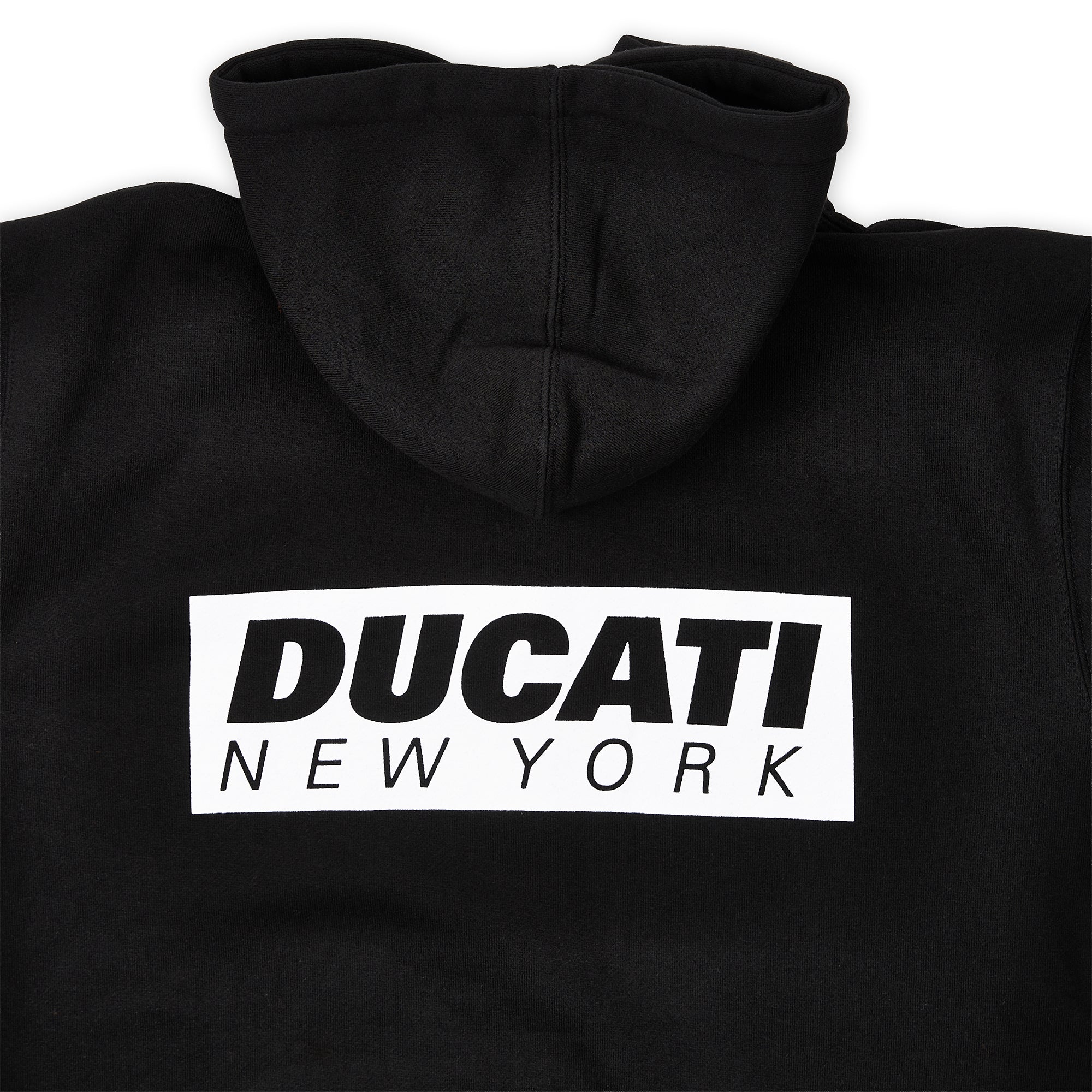 Sudadera con capucha y cremallera completa Ducati New York - Negra