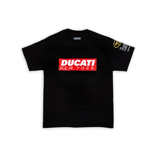 Ducati New York x Vanson Leathers x Bespoke Bike Life Tee - Black