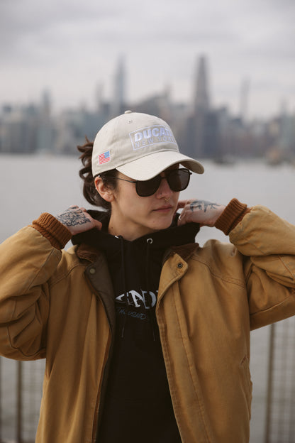 Ducati New York Dad Hat - Stone