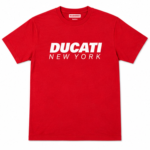 Camiseta con logotipo de Ducati New York - Roja