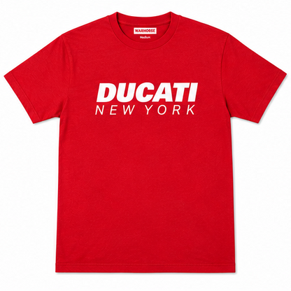 Camiseta con logotipo de Ducati New York - Roja