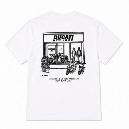 Ducati New York Sixth Ave Tee - White