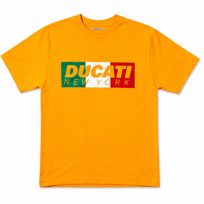 Camiseta con el logo Heritage de Ducati Nueva York - Amarillo