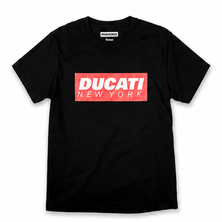 Ducati New York Box Logo Tee - Black