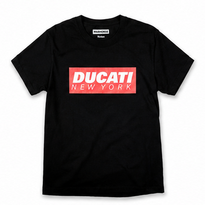 Ducati New York Box Logo Tee - Black