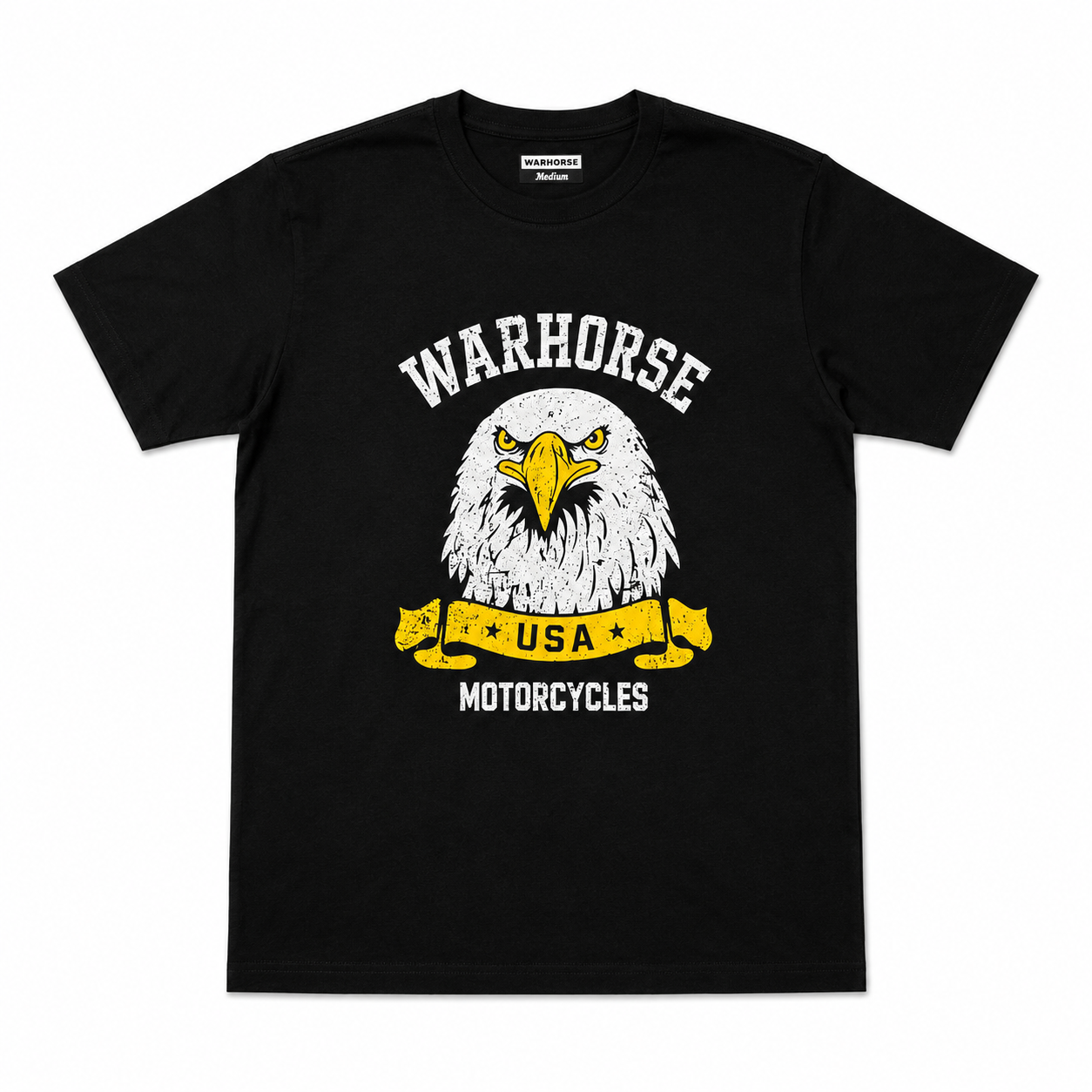 Camiseta Warhorse USA Eagle - Negra