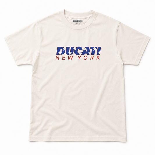 Camiseta Ducati New York Stars & Stripes - Blanca