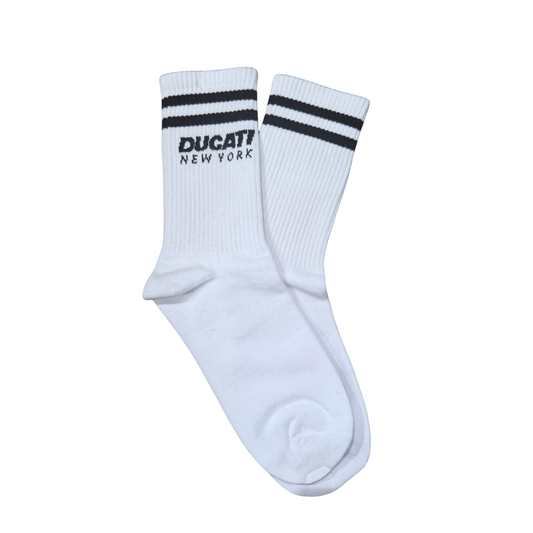 Ducati New York Crew Socks - White/Black