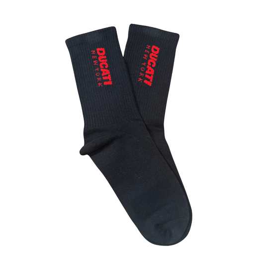 Ducati New York Crew Socks - Black/Red